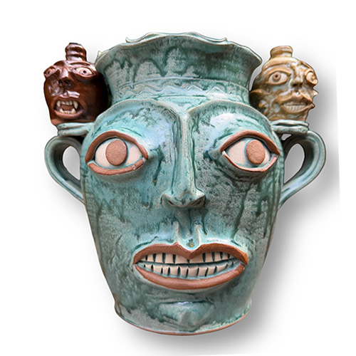 Greg Patton 9" Face Vessel w/Salt & Pepper Shakers DP6288